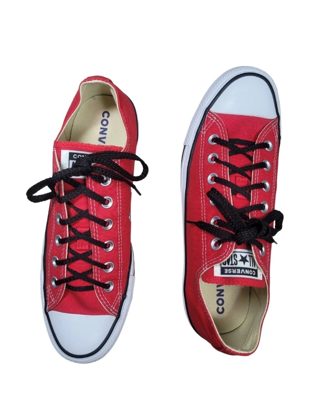 Converse Chuck Taylor All Star Men's 7 Red Black Laces Sneakers Unisex 339